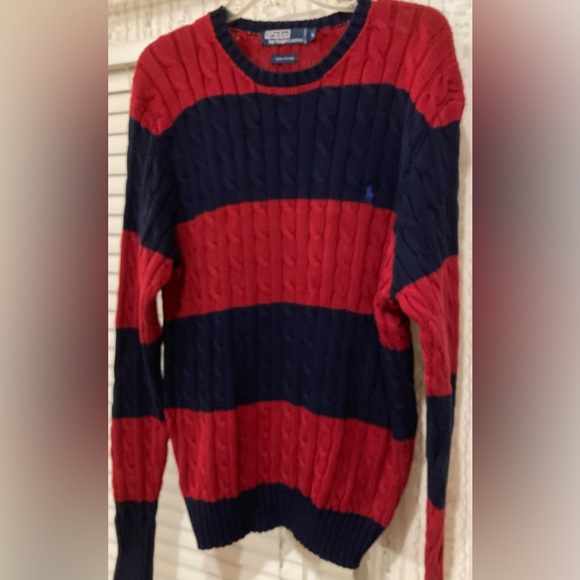 Men’s Size L Polo By Ralph Lauren Pullover Knitted Sweater - Picture 10 of 12